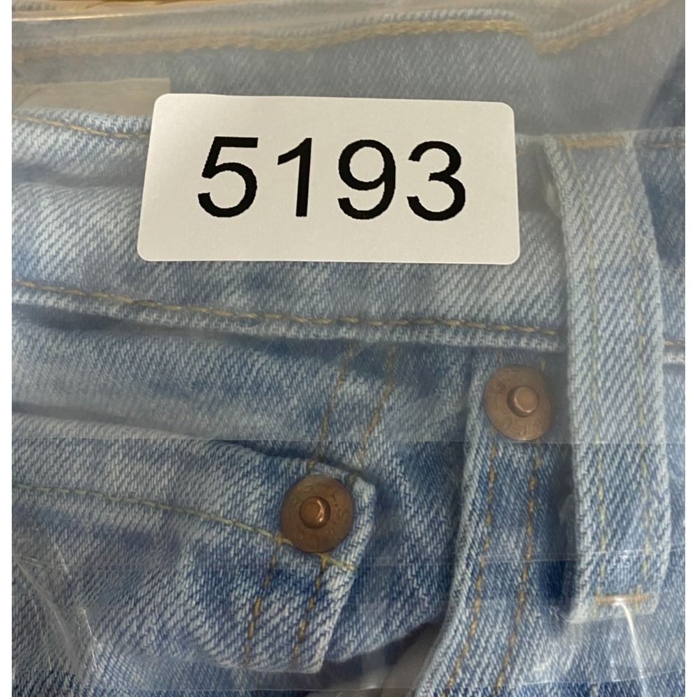 Levi's Premium 501 S Skinny Jeans Women's 28x28 (Meas 28x27) Light Wash Big E - Picture 15 of 15